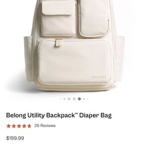 Itzy Ritzy Beige Utility Diaper Backpack